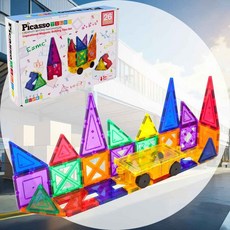 타일 자석블록 26pcs 다양한모양 마그네틱블럭 어린이집교구 블럭만들기 직접설계 26피스