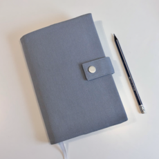 미니모스 패브릭 북커버 책커버, 1개, 블루그레이