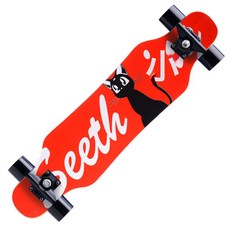 JIAKANGLI 長板滑板, 1個, 80釐米-紅貓【小禮包】-不閃輪