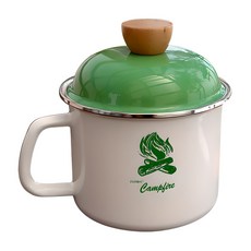 HAKOYA 琺瑯圓形手提鍋 綠色套組, 16cm, 1套