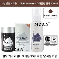 일본 루안 다크브라운 슈퍼밀리언 3개 30g 세트 헤어 No.2, 10g 라이트브라운+100ml 워터, 1개, 1L