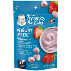 베이비 스낵 요거트 멜트 딸기, 6개, 28g