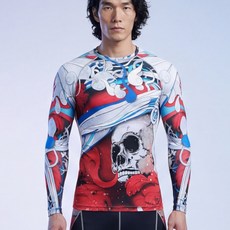 픽스기어 CFL-19R 남 여 공용 머슬핏 스포츠웨어 언더레이어 언더셔츠 짐웨어 헬스복 운동복 트레이닝복 주짓수 크로스핏 합기도 래쉬가드