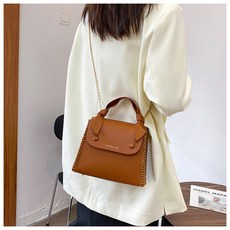 수지네작업실 가죽가방 DIY 스마일크로스백 퀼트 만들기 국내 배송 가죽공예, 스마일 브라운, 1개