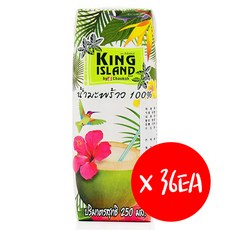 킹아이슬랜드 코코넛워터, 250ml, 36개