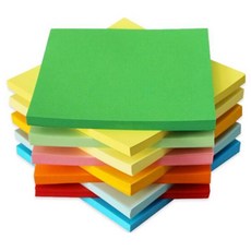 종이접기용 얇은 색종이 양면 10색 100매 인지발달 취미 페인트 유아