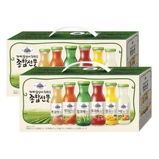 가야농장 주스 6종 종합선물세트, 180ml, 24개