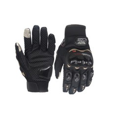 스마트폰터치 논슬립 오토바이장갑 보호패드 보호장구 안전용품, 블랙