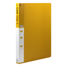 플랜파일 20p클리어화일 40p클리어화일 클리어파일, 1개, 20P노랑