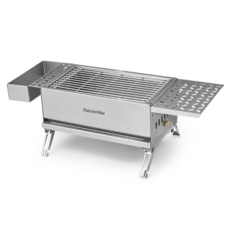 네이처하이크 바베큐 모닥불 스테인리스 철판 그릴 화로대 CNH22CJ016, 1개, 실버