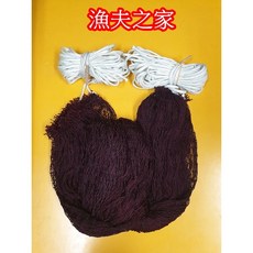 漁夫之家 尼龍材質咖啡色網片白色粗繩防球網/籃球/排球/乒乓球/高爾夫球網, 1個, 高度~300公分*長度~800公分, 白色