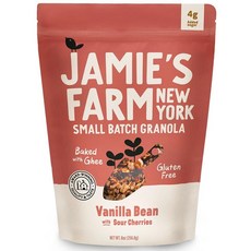 Jamie's Farm 사워 체리 그래놀라를 곁들인 바닐라 빈 글루텐 프리 버터 구이 (226.8g(8온스) 백), 8 Ounce (Pack of 1), 1