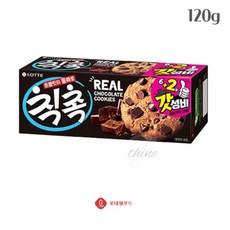 다인1412 초콜릿 쿠키 롯데 칙촉 6+2봉입 120G 탕비실간식