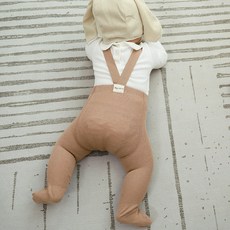 에뜨람 아기 타이즈 멜빵 신생아 유발 레깅스 돌 배앓이방지 실내복