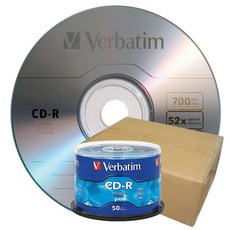 【台灣製造 白金片 LOGO】 600片- Verbatim威寶藍鳯凰CD-R 52X 700MB空白燒錄光碟片, 1套, Verbatim LOGO CD-R
