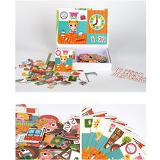 2살 엄마표 이야기놀이 습관 하루일과 자석퍼즐세트 베이비퍼즐 아이들퍼즐 상상력
