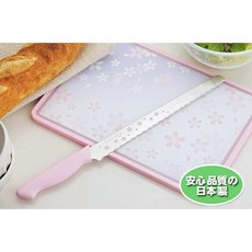 下村 SAKURA粉色櫻花不鏽鋼麵包刀 日本製, 1個