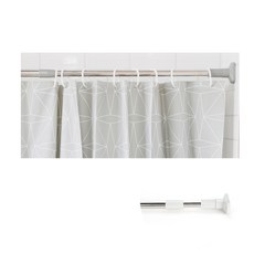 무타공 강력 논슬립 스텐 샤워봉 커튼봉 114cm~200cm, 1