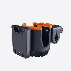 바림 2in1 오토바이 자전거 유모차 다용도 물통 물병 휴대폰 멀티 수납 컵홀더 거치대, 오렌지, 1개