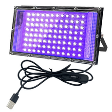 블랙라이트 고출력 UV램프 LED 조명 공연 형광 야광 식물재배 파티 네일 레진공예, 1개, 단일