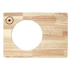 오프슬로우 캠핑용 간이세면대 이동식싱크대 캠핑세면대 개수대 원목 상판 오픈도어 폴딩박스, 4.개수대 전용 고무나무 상판