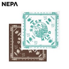 네파 남여공용 포레스트 러프 반다나 손수건 2PCS 세트 - 7LC7914_HDD, 민트/브라운(Z01)