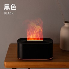 新款壁爐火焰香薰機 3D仿真木炭壁爐加溼器 家用桌面 遙控七彩氛圍燈 小型家用木紋空氣, 【HY06黑色mini】USB插電