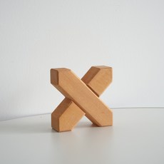 亞克力積木益智兒童玩具, 1個, 6顆椴木十字吸塑包裝:如圖所示