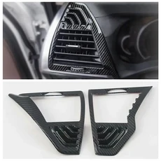 BMW X3 G01 18-22 X4 G02 19 에어컨 통풍구 보호 커버 카본 파이버 스타일 트림 호환, 무광