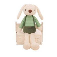 네이처타임즈 귀여운 토끼 인형, 60cm, 그린, 1개