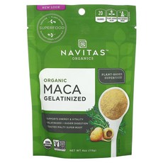 Navitas Organics 마카 젤라틴화 분말 4 oz (113g), 1개