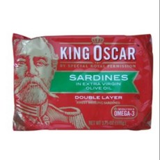 King Oscar 橄欖油迷你沙丁魚 106g, 1個, 橄欖油迷你沙丁（12-22條）,1