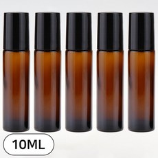 27리빙 부드럽게 발리는 롤온 향수 공병+롤온 따개 포함, 두꺼운 갈색용기 10ml, 5개