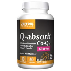 Jarrow Q-Absolute 輔酶 Q10 30 毫克軟膠囊, 1罐, 60顆
