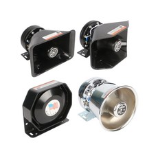 자동차 사이렌 오로라 싸이렌 전자혼 렉카차 스피커, 정방형 스피커 포함 세트 200W 단일 스피커