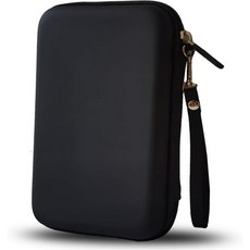 QFDSHOPCOGPS 케이스 하드쉘 7인치 GPS 가방 휴대용 방수 충격방지 보호 파우치 가민 드라이브스마트 52 61 65 66 76 누비 마젤란 케이블 소형 액세서리, Black, 1개