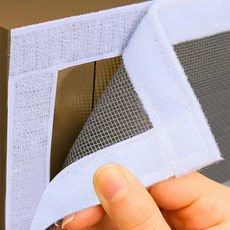 방충망 사용자 정의 크기 모기 방지 창 화면 자체 접착 모기장 여름 곤충 문 창용, White  80cm