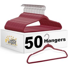 옷걸이 멀티팩 슬림 스틱 - 360 회전 크롬 및 노치가 견고한 비벨벳 크 코트 셔츠 스에 다용도로 사용 가능50 라즈베리 7.7