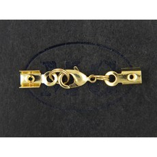 沐錦 飾品材料DIY 項鏈頭扣組合 10MM銅龍蝦扣 銅中山 @30/50入, (正白)30入/瓶, 1個