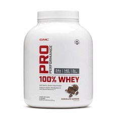 GNC 프로 퍼포먼스 유청 단백질 초콜릿 수프림 맛, 1개