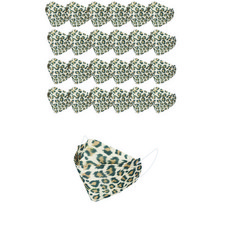 6MASK 나인패션마스크 KF94 컬러 호피 대형 국내생산