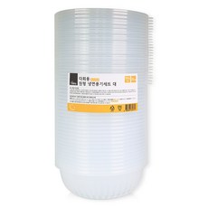 생활미소 다회용 원형 냉면용기세트 대 1500ml 25개입, 1개
