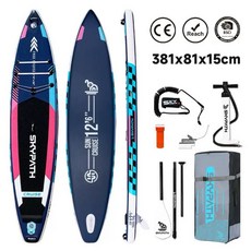 小島生活 SUP 槳板 立槳 充氣滑水板 基礎配色款 - 全新現貨, 3.81 米 征途藍, 1個