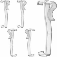 발란스 클립 6pcs 3 윈도우 블라인드 히든 투명 플라스틱 수평 리테이너 홀더