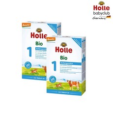 홀레 Holle 유기농 바이오 분유 1단계 독일내수용 독일직배송, 400g, 2개