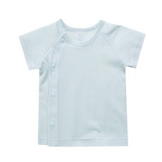 그린베베 국내생산 저고리 신생아 여름용 솜사탕 메쉬 반팔 배냇저고리