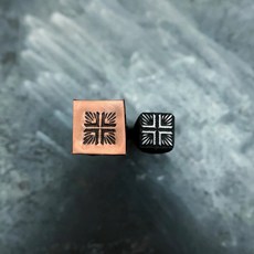 사각 빈티지 패턴 금속 스탬핑 펀치 보석 펀칭 도구 스틸 스탬퍼 실버 팔찌 가죽 맞춤형 로고 프레스 8mm, 02 NO.5   8mm