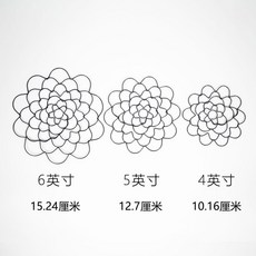花瓶口固定器 插花固定器 現代簡約鐵藝不鏽鋼插花輔助器 多款多色鐵絲工藝禮品擺飾, 黑色系套裝（3個裝，升級不, 1個