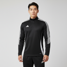 아디다스 반집업 맨투맨 스포츠 티로 24 트레이닝 탑 헬스복 긴팔 블랙 하프집업 런닝복 티셔츠