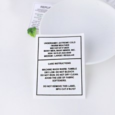 짱패브릭 영문 빅라벨-03, 1개, 화이트